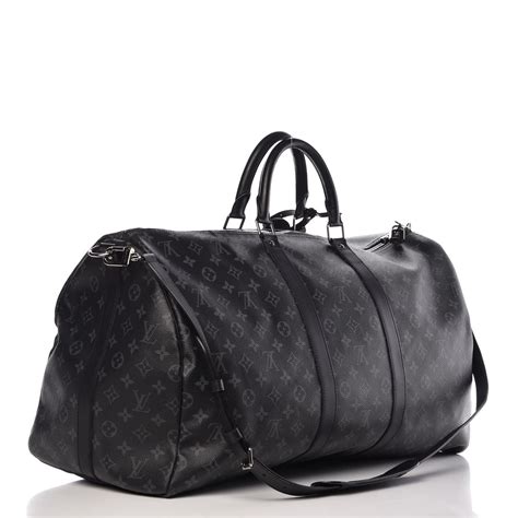 lv monogram eclipse bag|Keepall Bandoulière 55 Oversized Duffle .